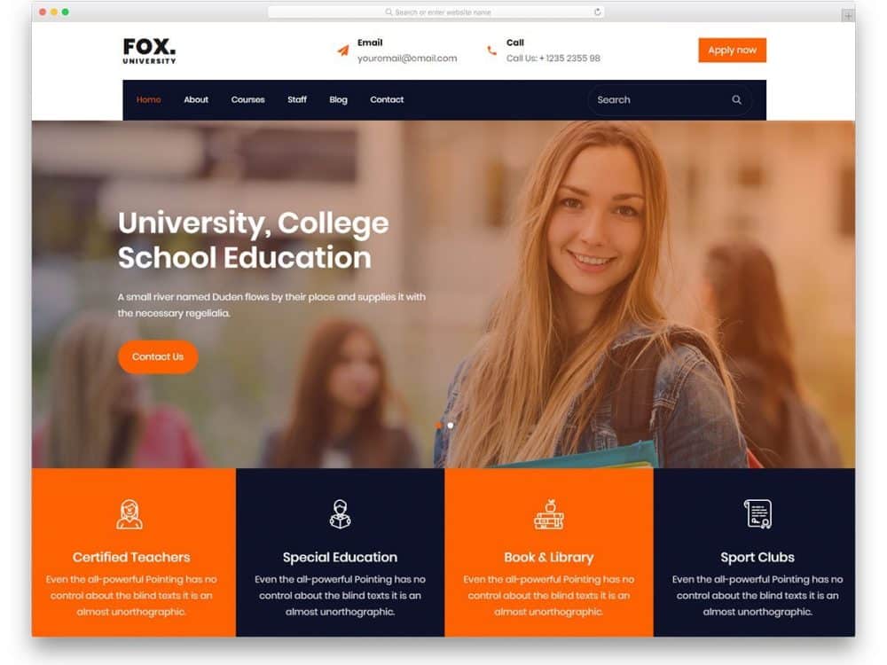 32 Free Bootstrap Education Templates For Online Course Offering Sites