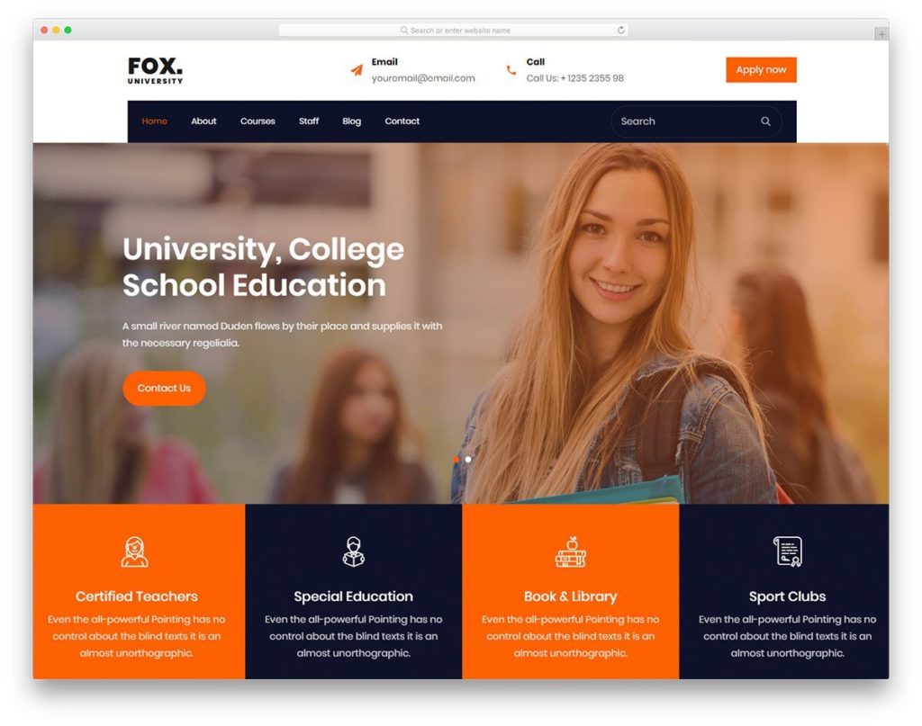40 Free Bootstrap Education Templates For Online Course Offering Sites