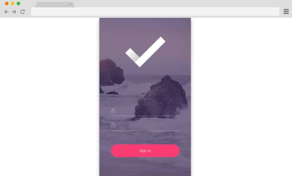 CSS forms - invision login 12