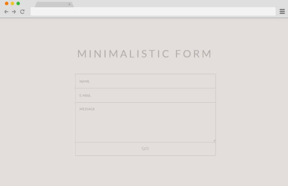 CSS forms - minimalistic form 17