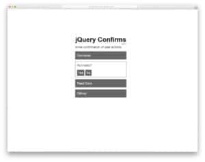 23 Jquery Confirm Plugins To Double Check The Selected Option