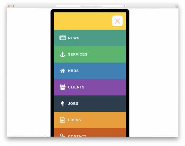 37 Best CSS Mobile Menu Templates 2025 - uiCookies