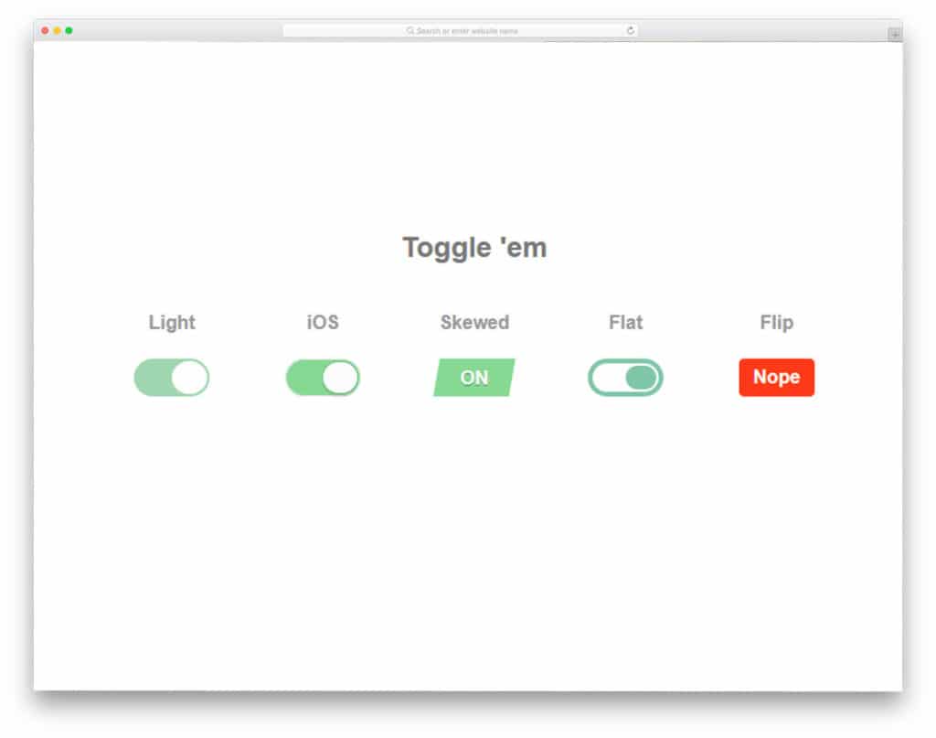 33 CSS Toggles To Clearly Express The Micro Interactions