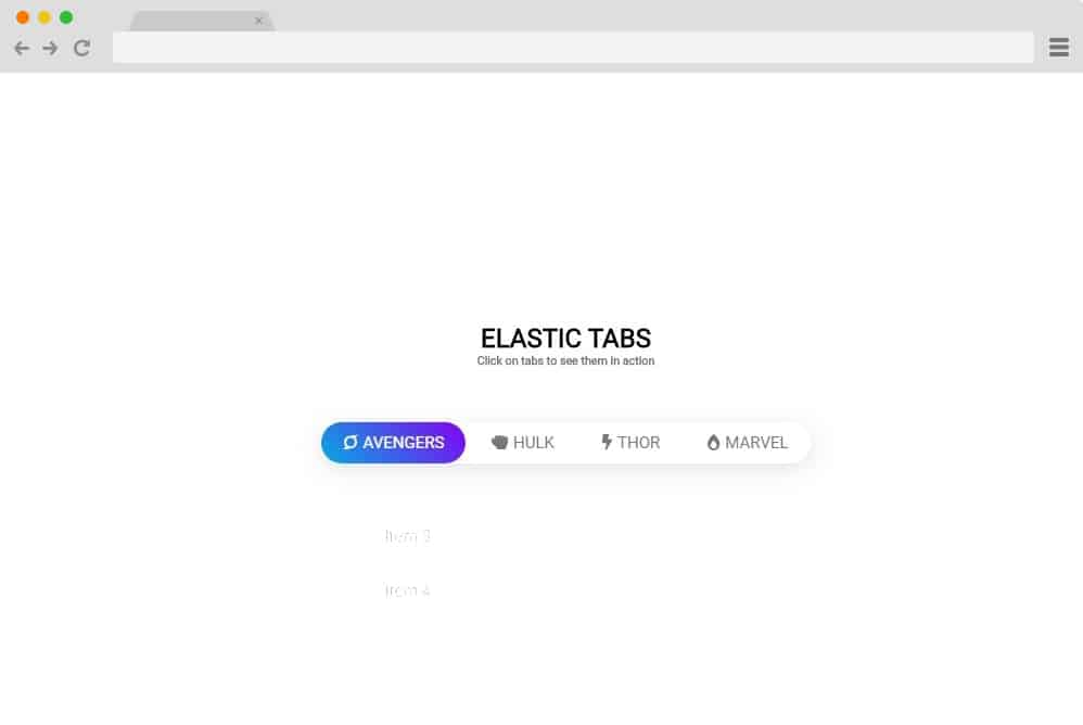 elastic tabs