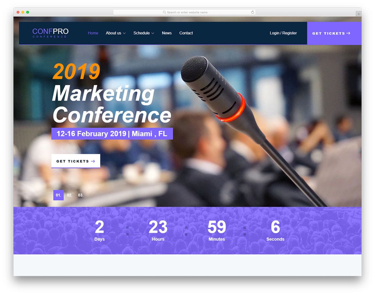40 Best Free Event Website Templates That Event Managers Will Love
