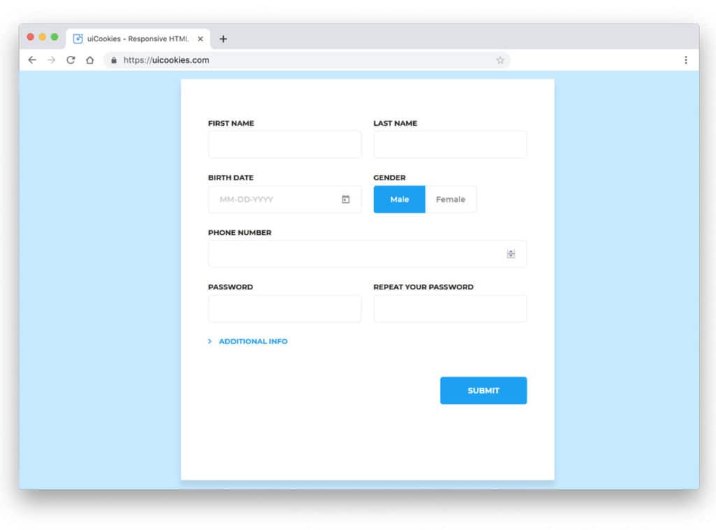 30 Properly Designed Bootstrap Registration Form Examples To Increase ...