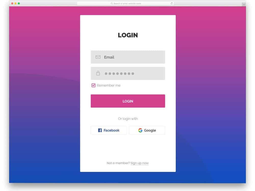 37 Login Page Bootstrap Examples To Make Risk-Free Logins - 2022