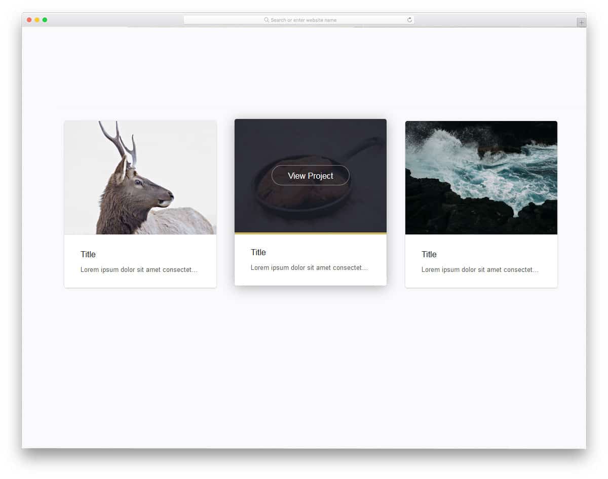 minimal looking bootstrap cards