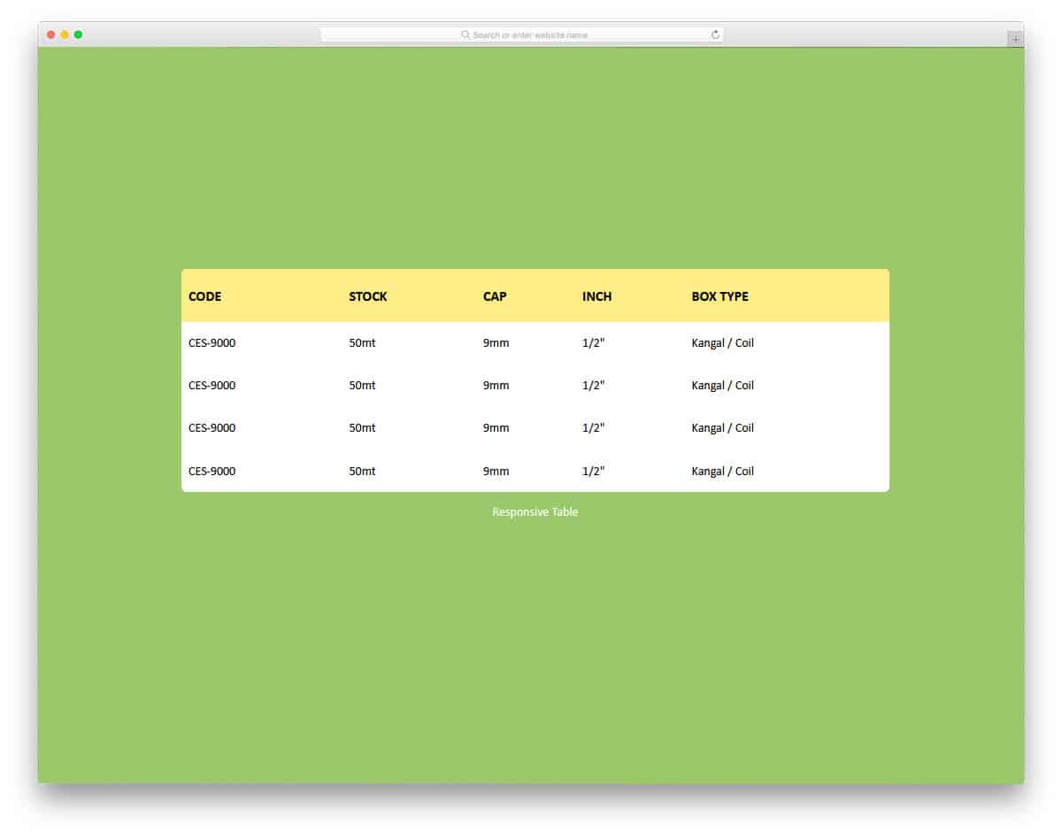 colorful and neat looking datatable layout