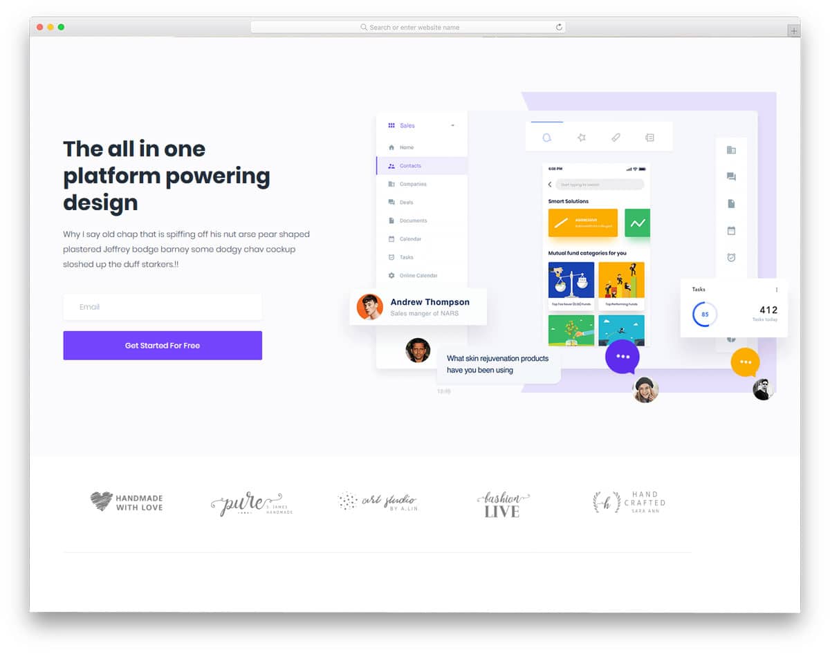 mulitpurpose theme for digital agency and SAAS companies