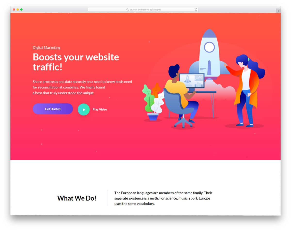 modern and attractive wordpress theme