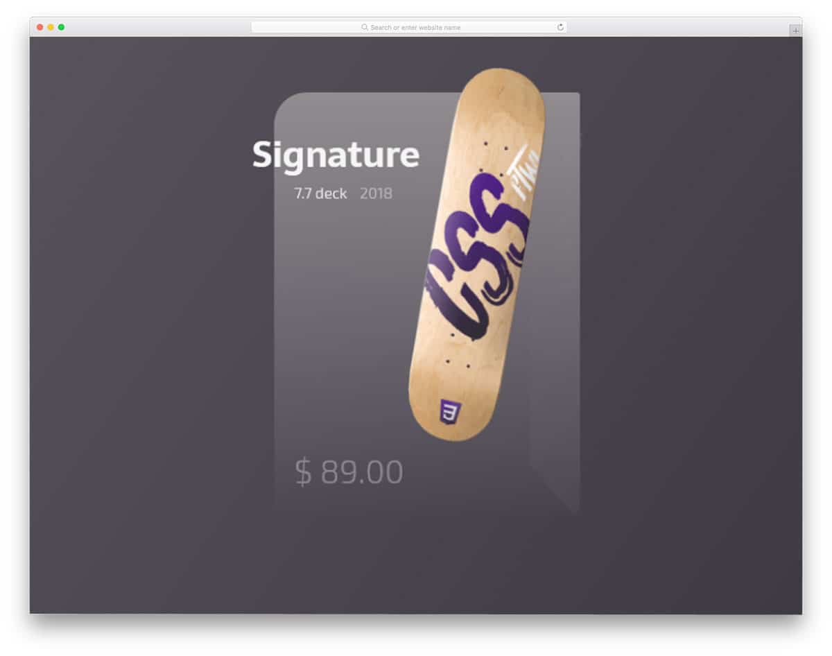 animated product card for ecommerce stores