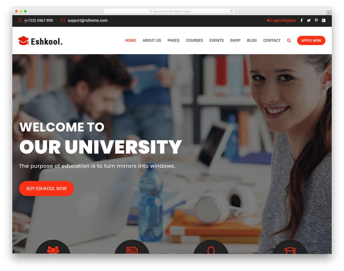 basic theme with flexible design