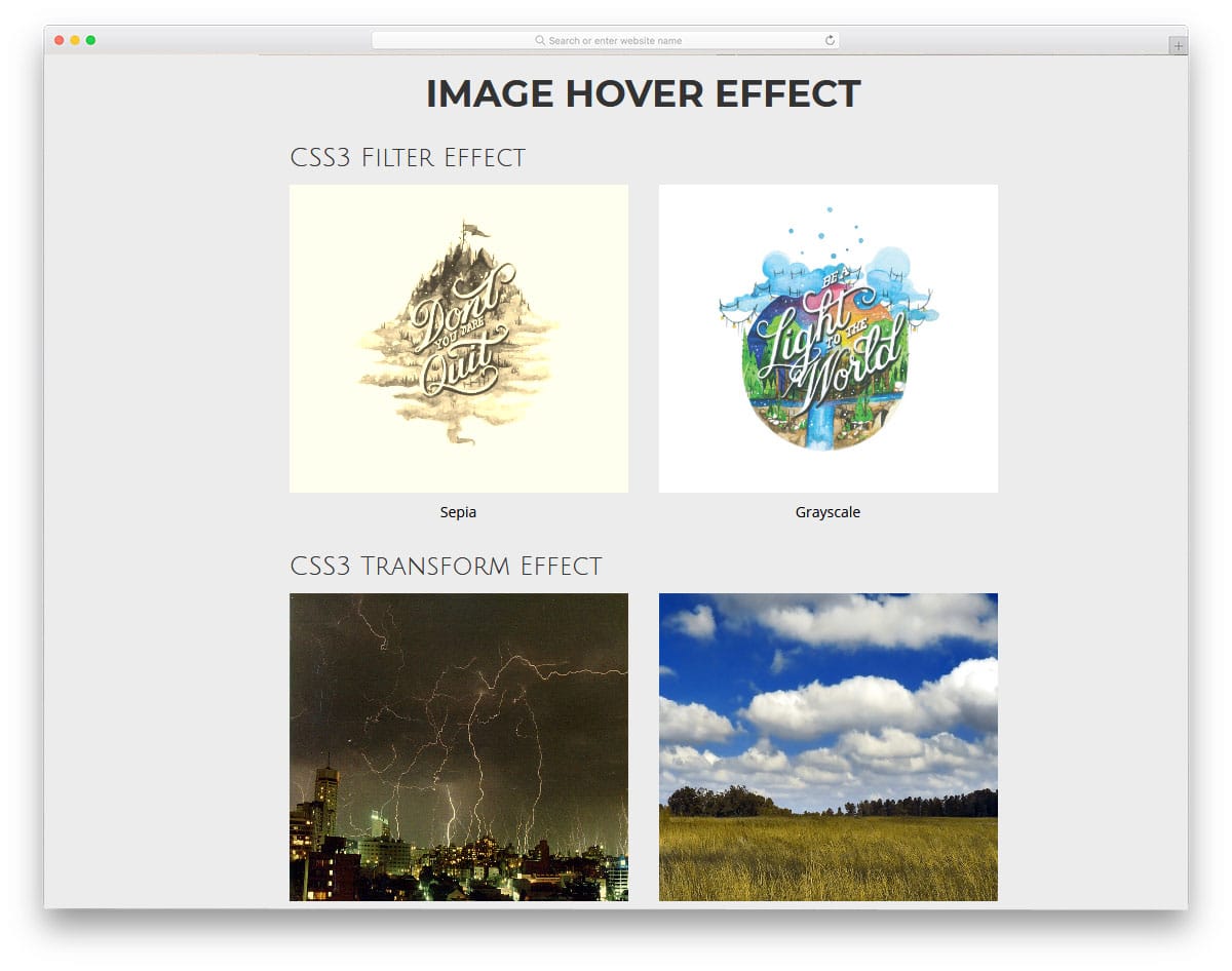 easy to apply image hover effects