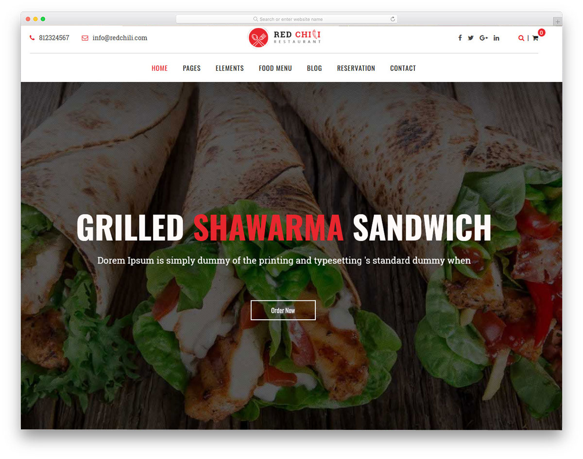 multipurpose restaurant wordpress themes