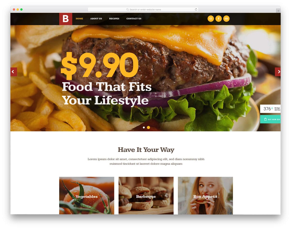 multipurpose wordpress theme with food truck demo