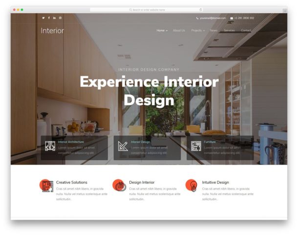 43 Free Interior Design & Furniture Website Templates 2022 - uiCookies