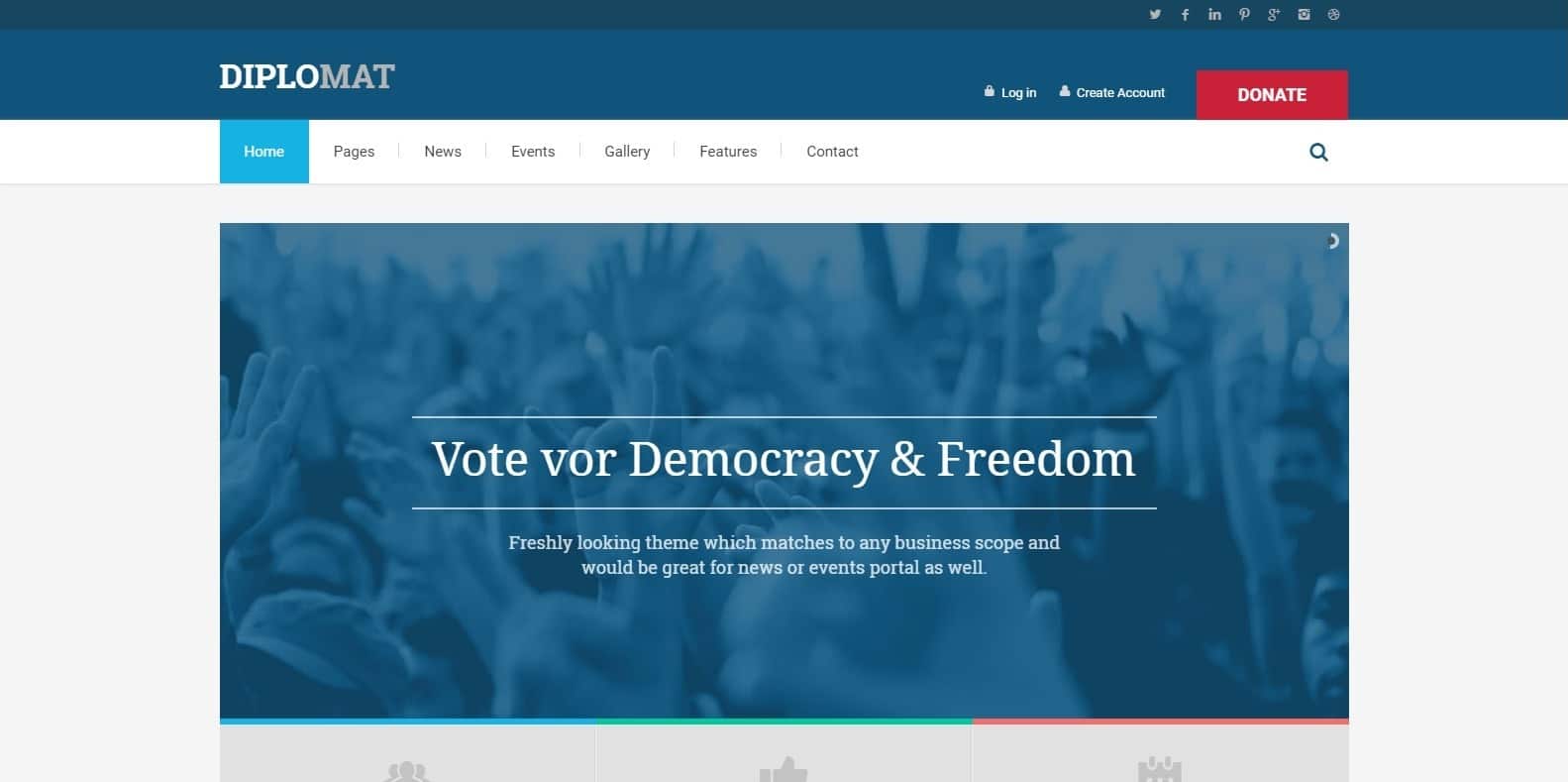diplomat-political-website-template