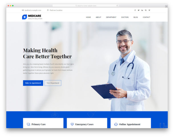 37 Free Doctor Website Templates With Neat Design 2022 - uiCookies