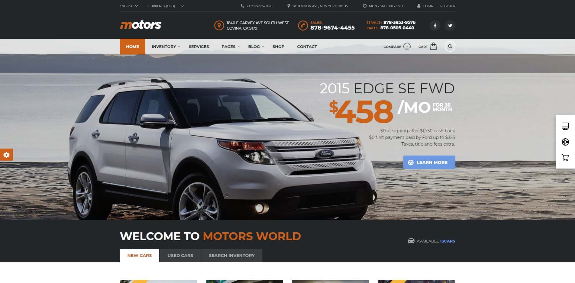 25 Car Dealer Website Templates and WordPress Themes For Car Dealers