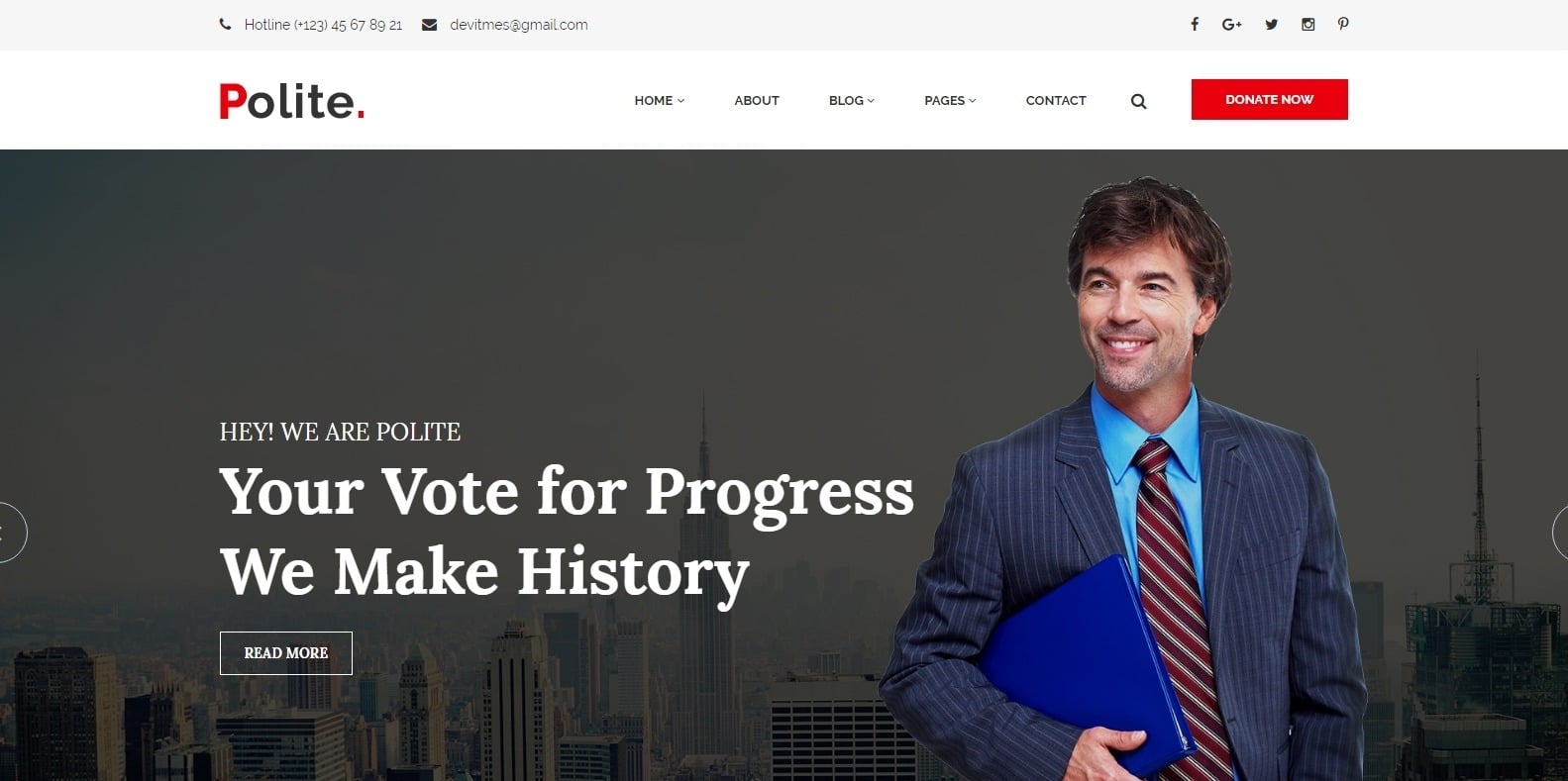 polite-political-website-template