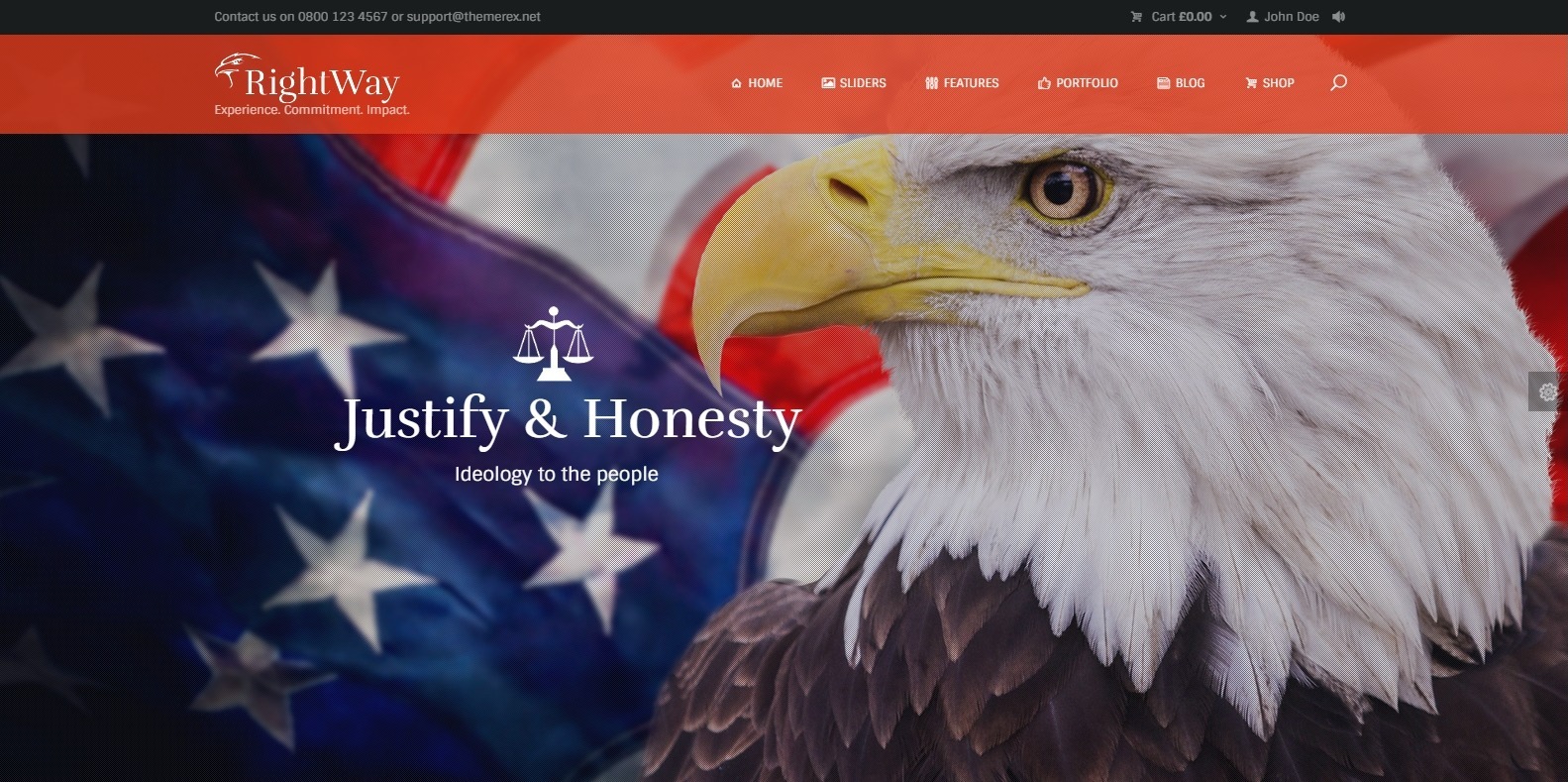 rightway-political-website-template