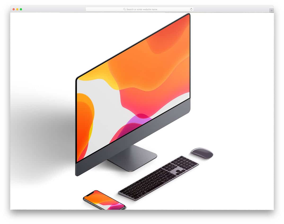 clean and user-friendly iMac mockups