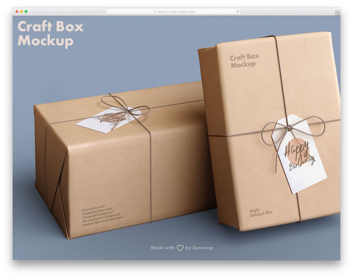 Download 33 Different Types Box Mockups For Packaging 2020 Uicookies PSD Mockup Templates