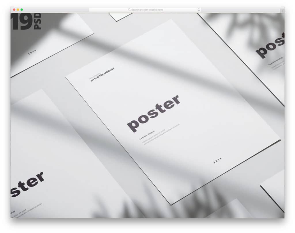 Download 34 Poster Mockups For Attention Grabbing Creative Poster Designs 2020 PSD Mockup Templates