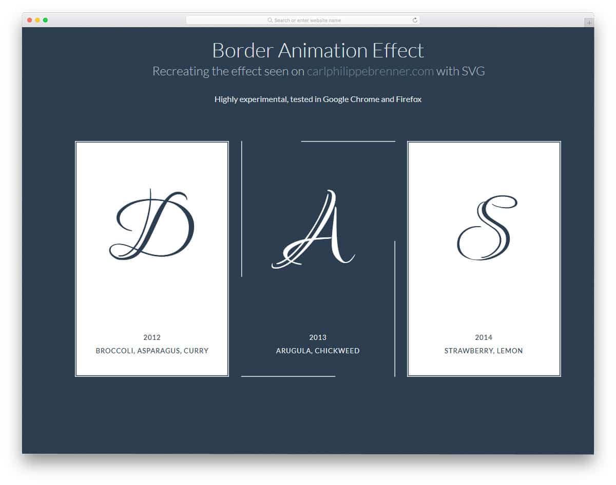 border animation effect