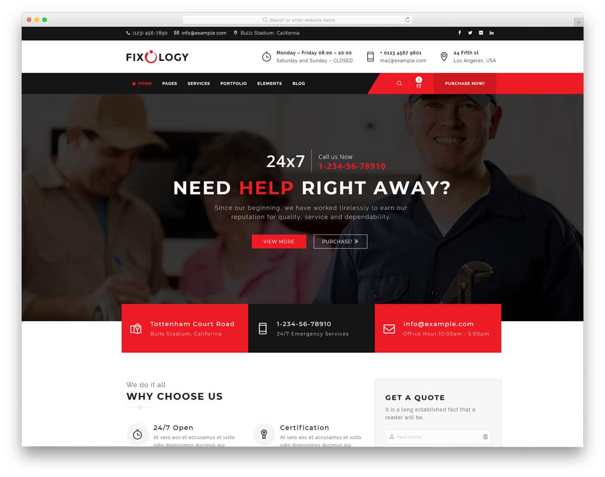 wordpress theme for house maintenance services