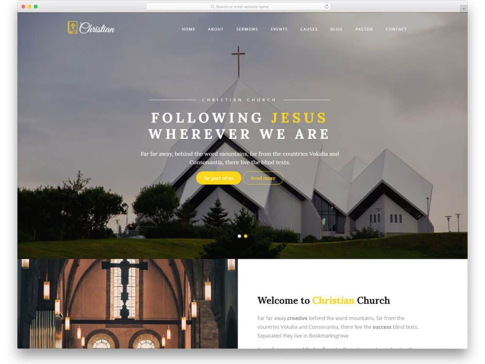 32 Best Free Church Website Templates To Preach Gospel