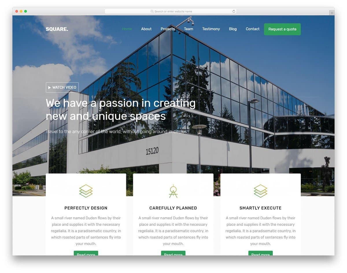 46 Best Free Construction Website Templates For Modern Builders 2021