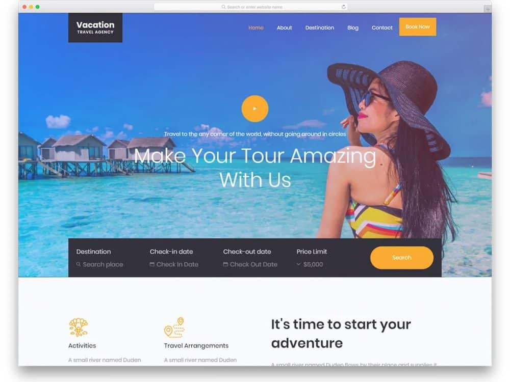 47 Free Travel Agency Website Templates With Premium Features 2021