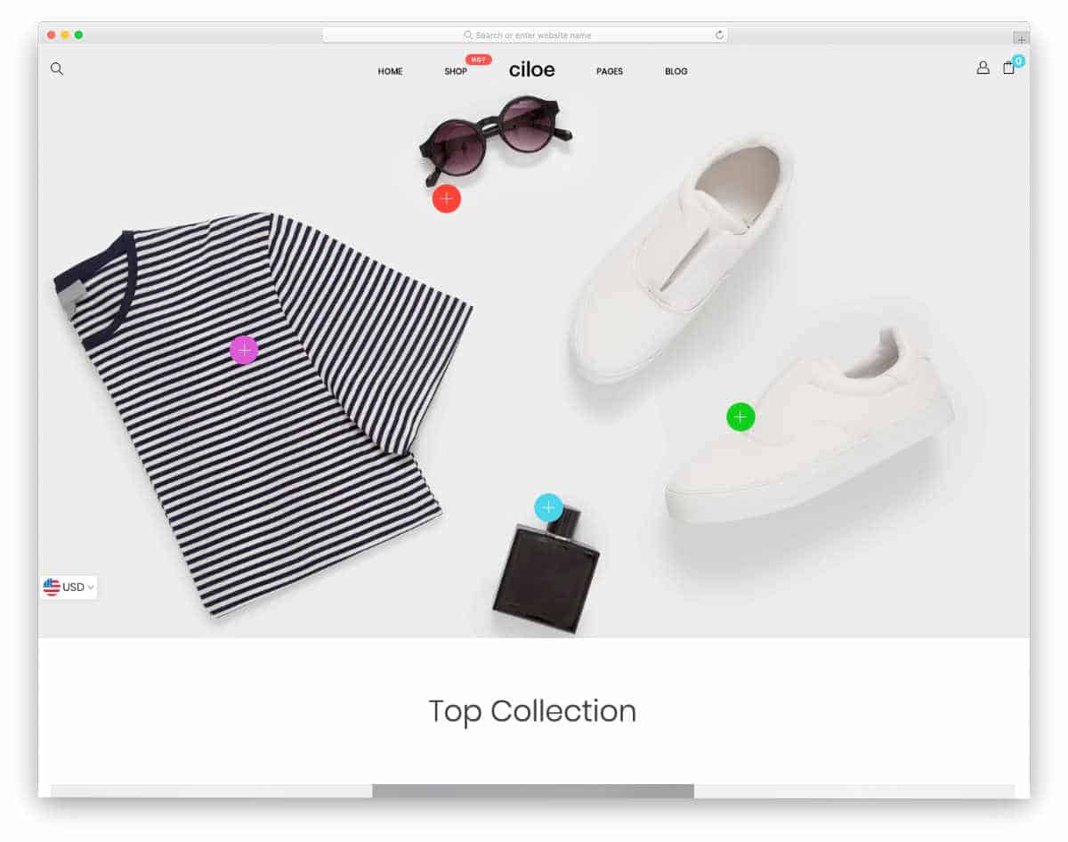 simple and interactive shopify theme
