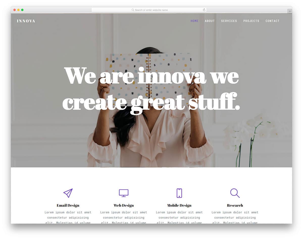 creative artist website template