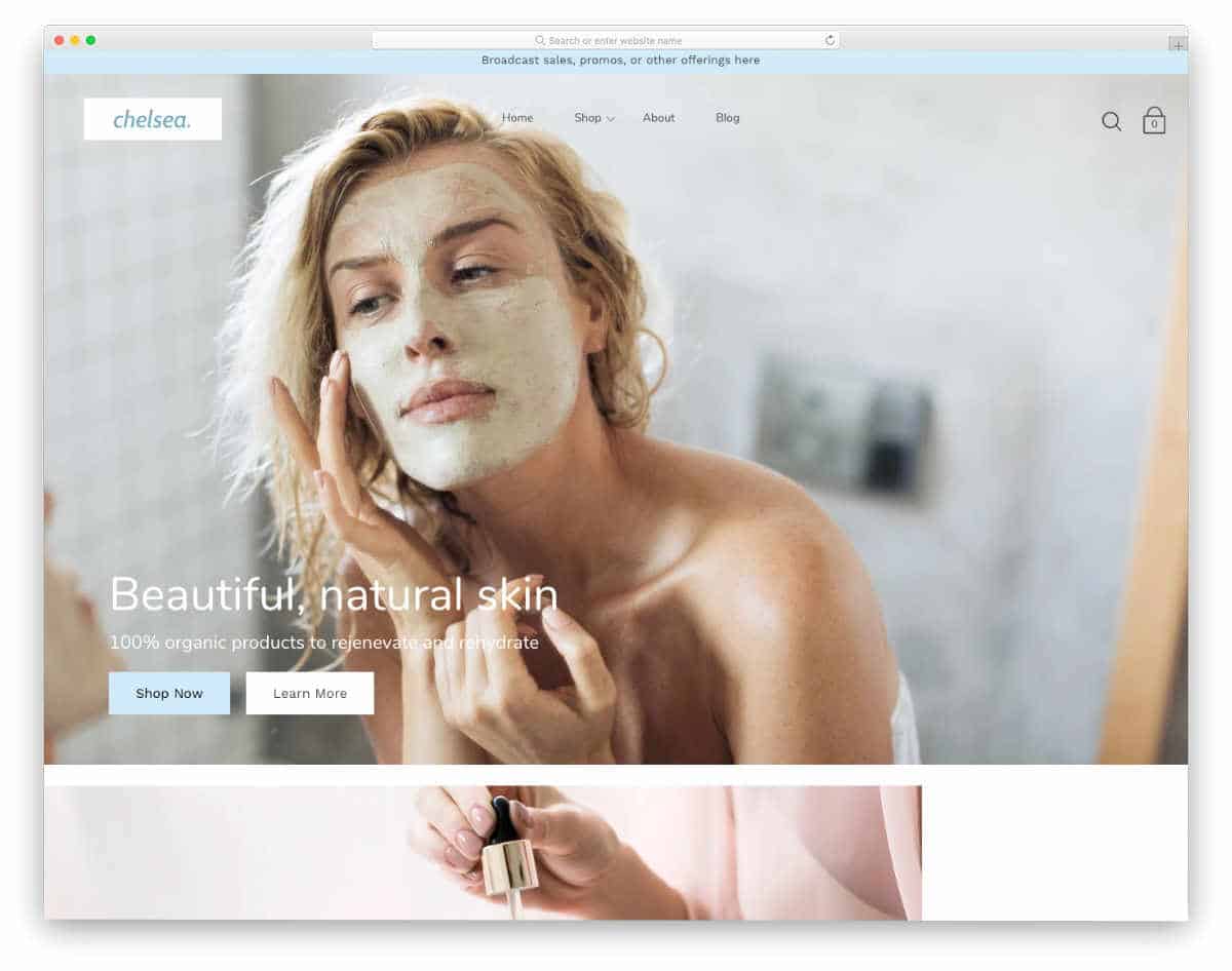 shopify theme with effective storytelling design
