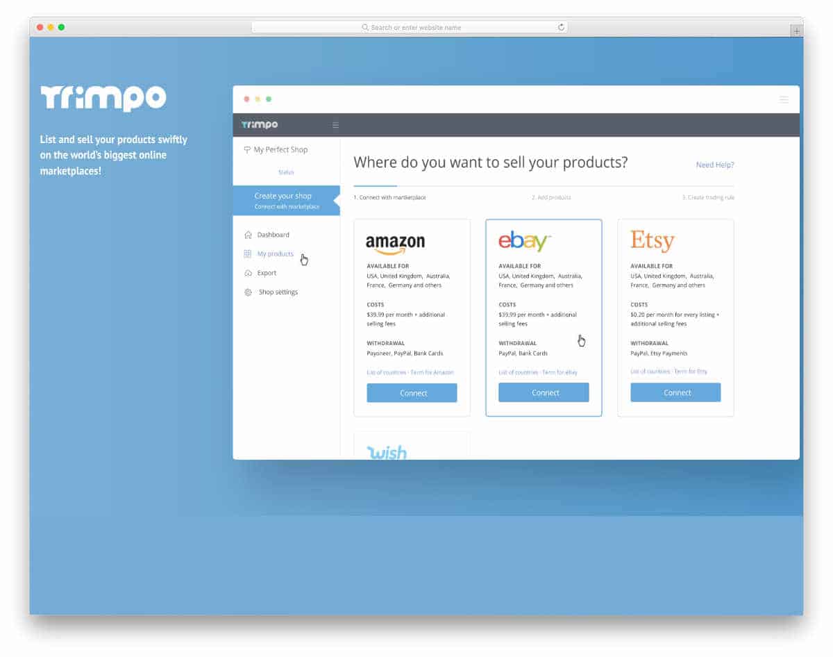 manage your products on multiple marketplace
