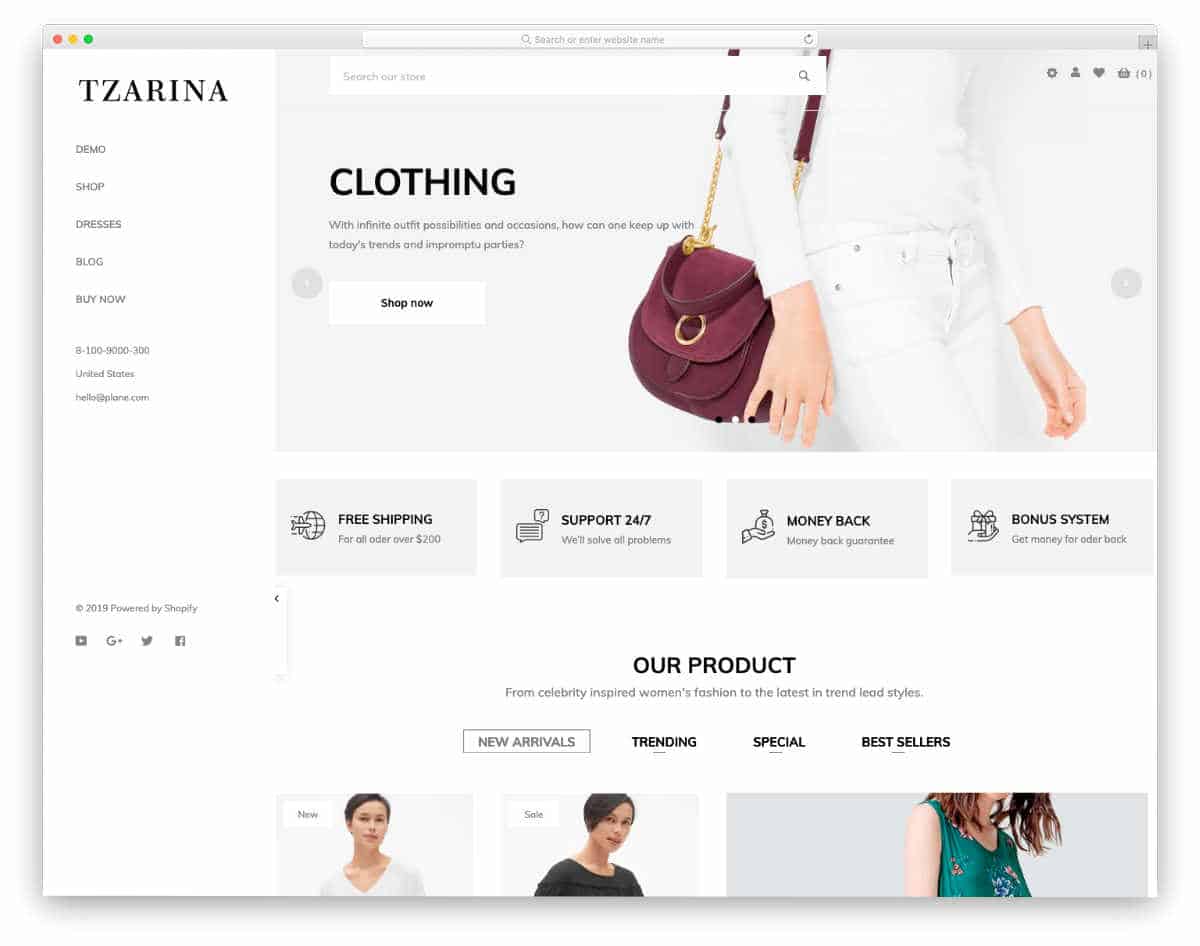 shopify theme with multiple demos