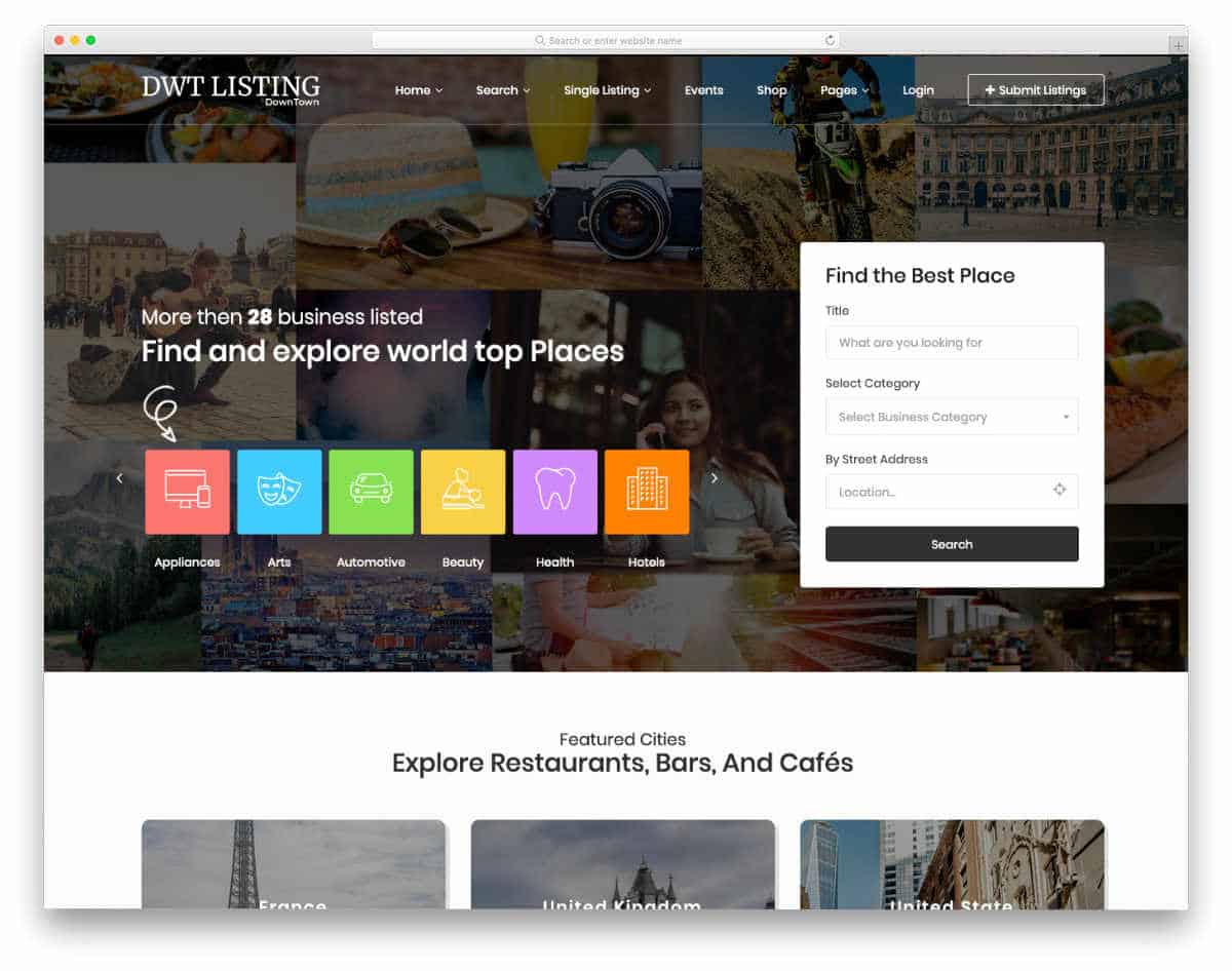 feature-rich website template