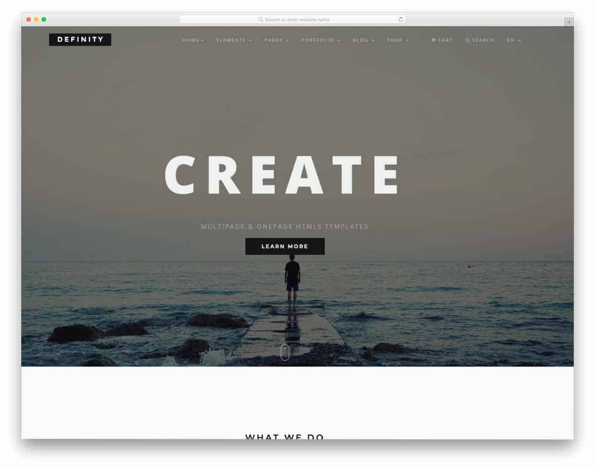 responsive website template