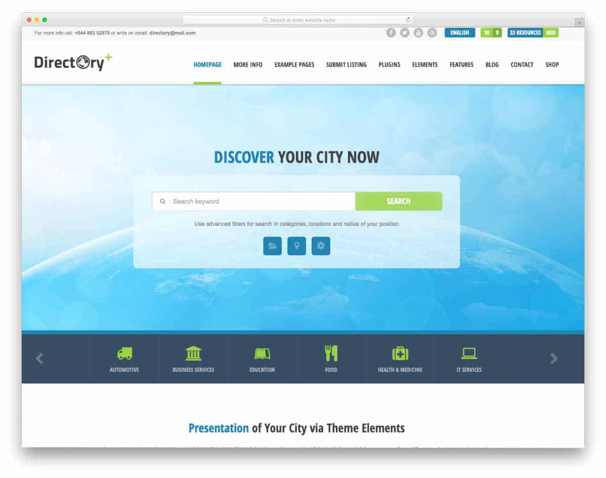 20 Database Website Templates To Make Valuable Directory Websites