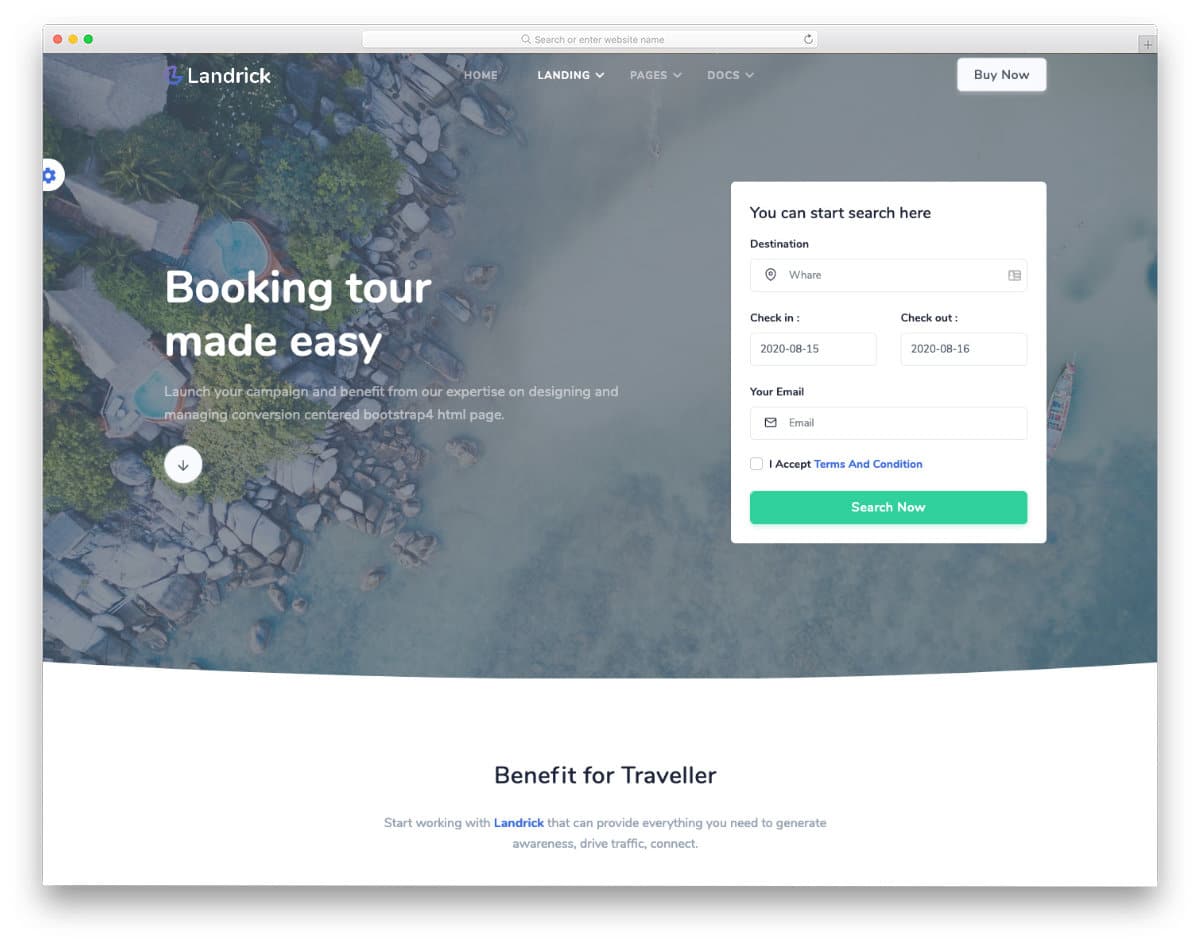 html dynamic website template with material design