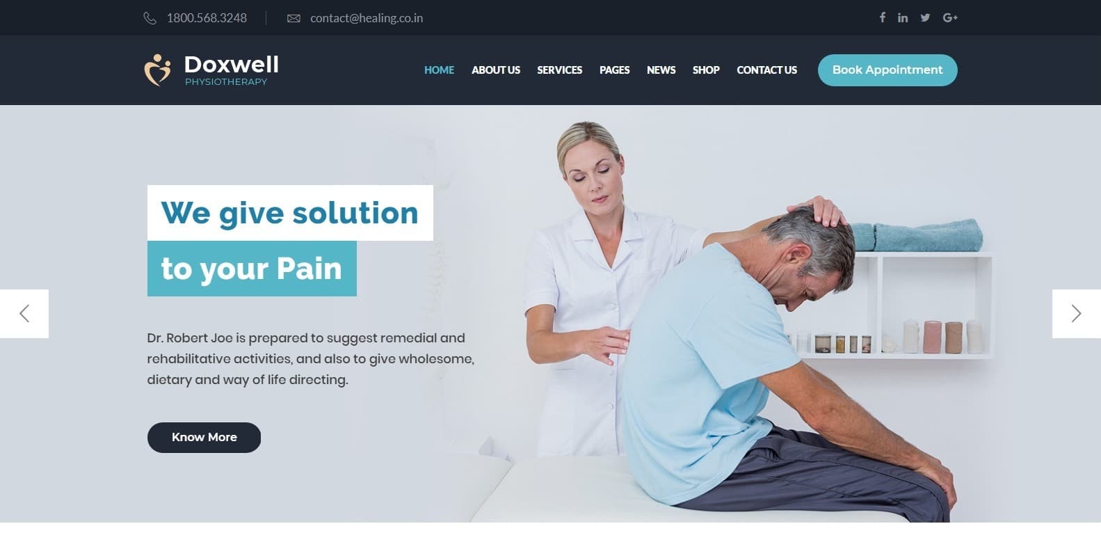 doxwell-wordpress-physical-therapy-website-template