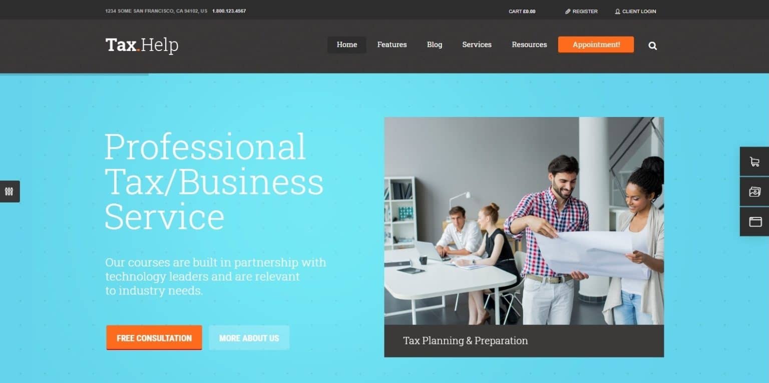12 Premium WordPress Accounting Website Template Options For 2020