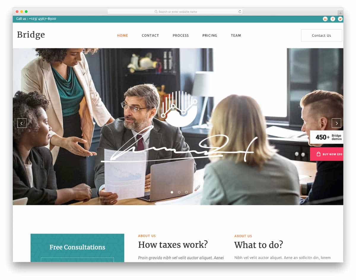 modern interactive tax service website templates