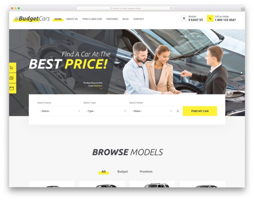 26 Car Dealer Website Templates For Zippy User Experience - uiCookies