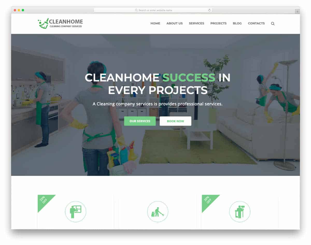 minimal and clean website template
