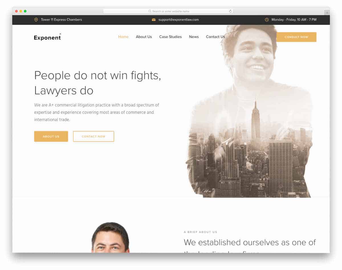 clean website template
