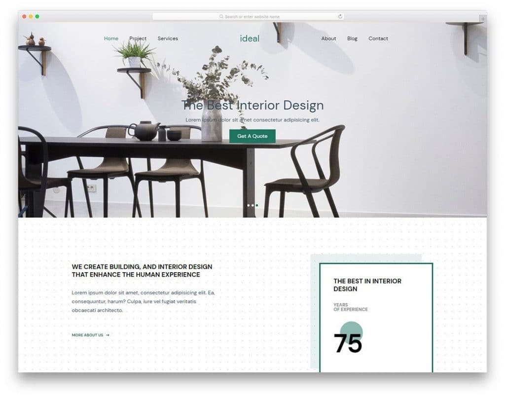 43 Free Interior Design & Furniture Website Templates 2022 - uiCookies